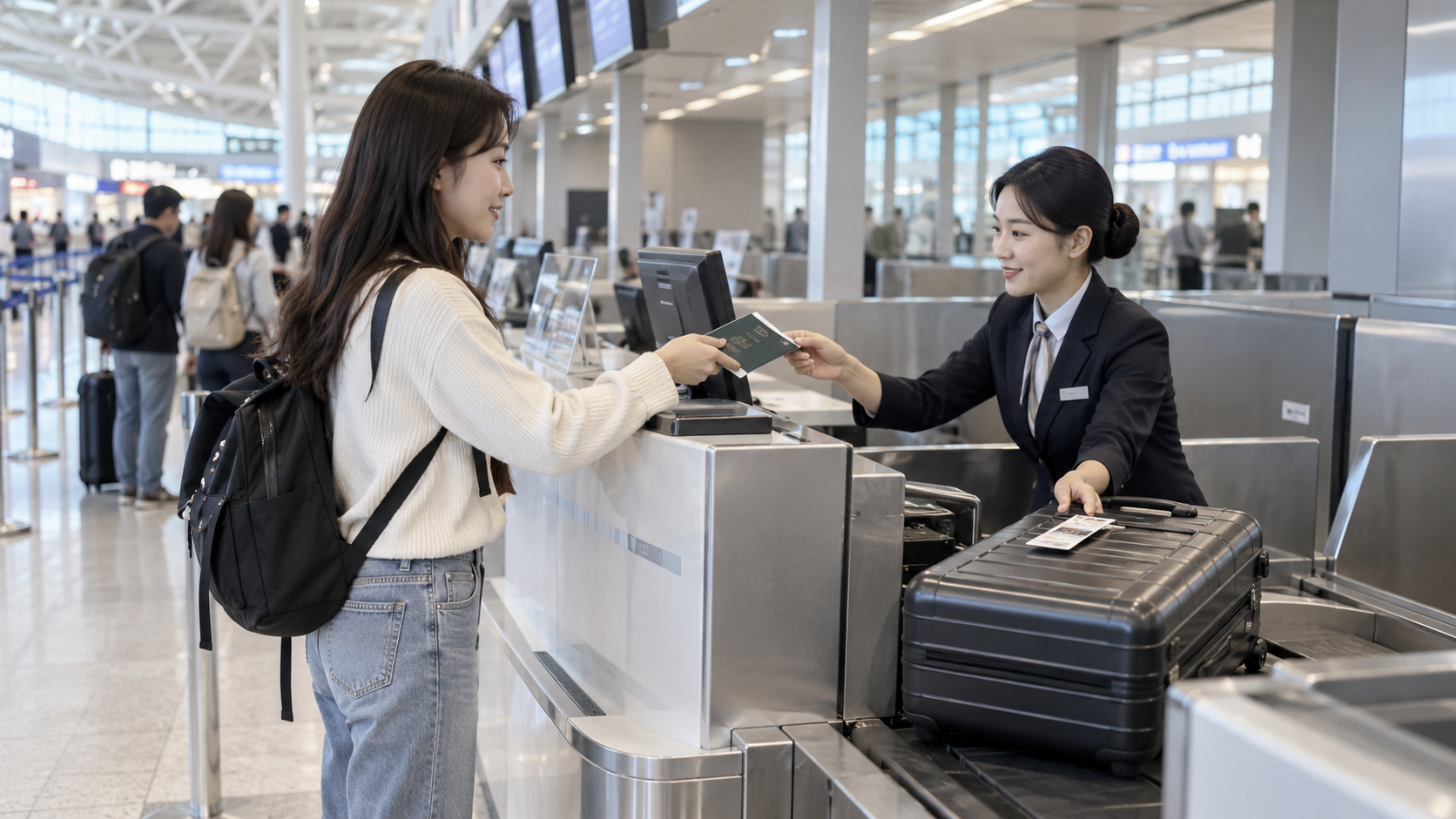 비엣젯 인천공항 체크인 카운터 이용