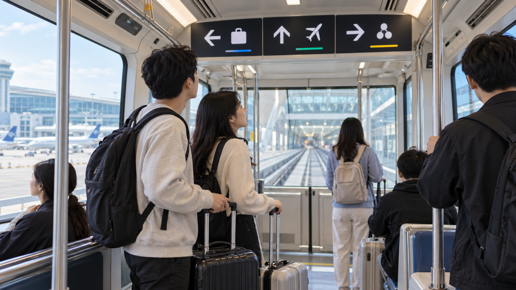 인천공항 탑승동 셔틀트레인 이동